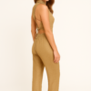 LaQuan Smith High Waisted Gold Sequin Leggings