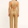 LaQuan Smith High Waisted Gold Sequin Leggings