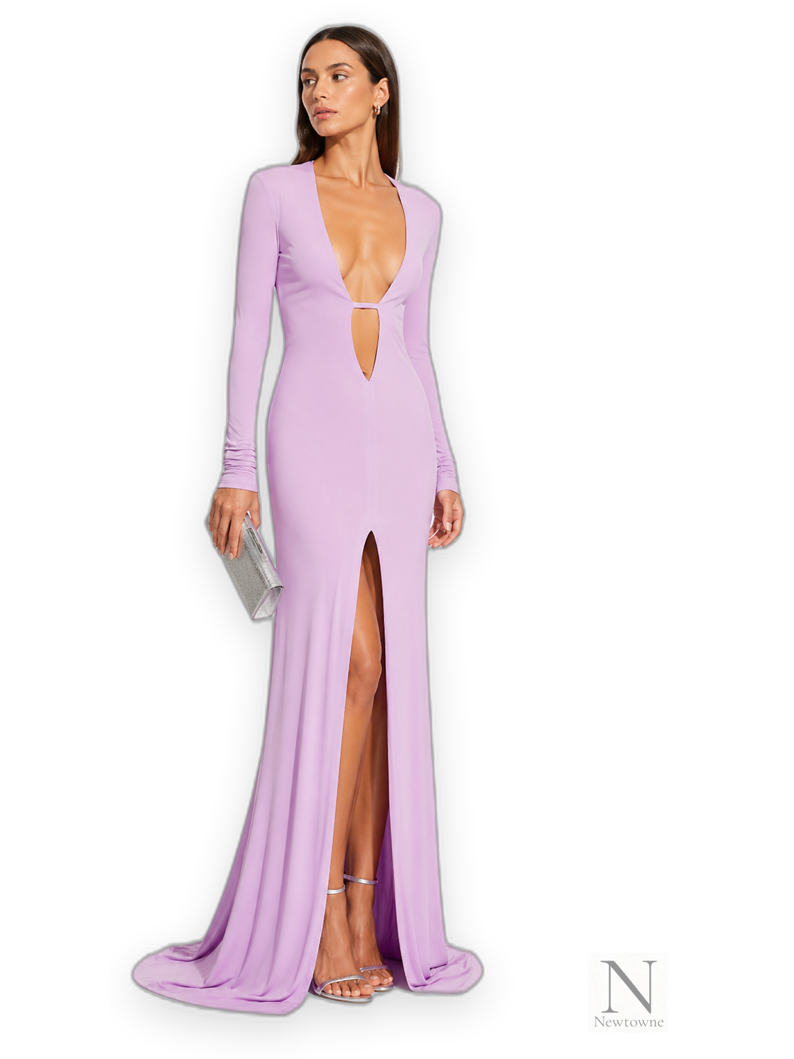 Dundas Orion Lilac Evening Dress
