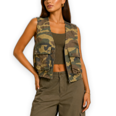 Petar Petrov Forest Camouflage Vest