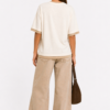 Aya Muse Double Layer T-Shirt — Khaki
