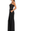 Magda Butrym Bustier Cropped Black Denim Corset Top