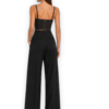 Magda Butrym Bustier Cropped Black Denim Corset Top
