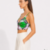 Area NYC Butterfly Printed Cami Top — Green Multi