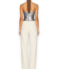 Area NYC Pyramid Cup Corset Top — Silver