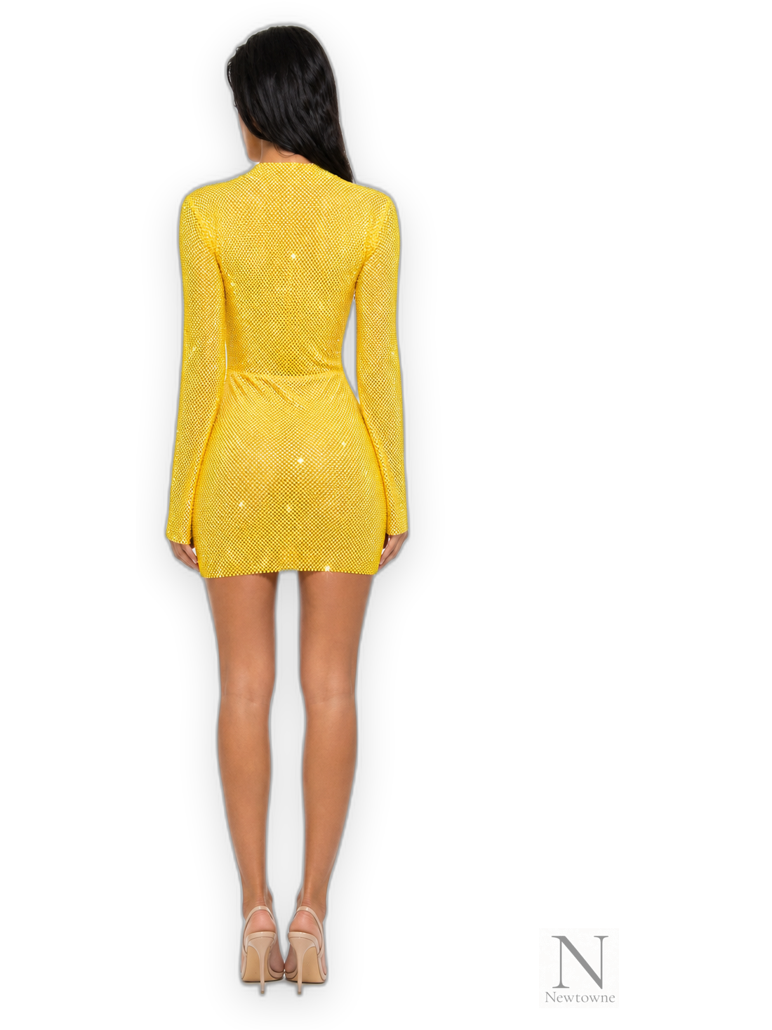 Santa Brands Diamonds Mini Dress — Yellow
