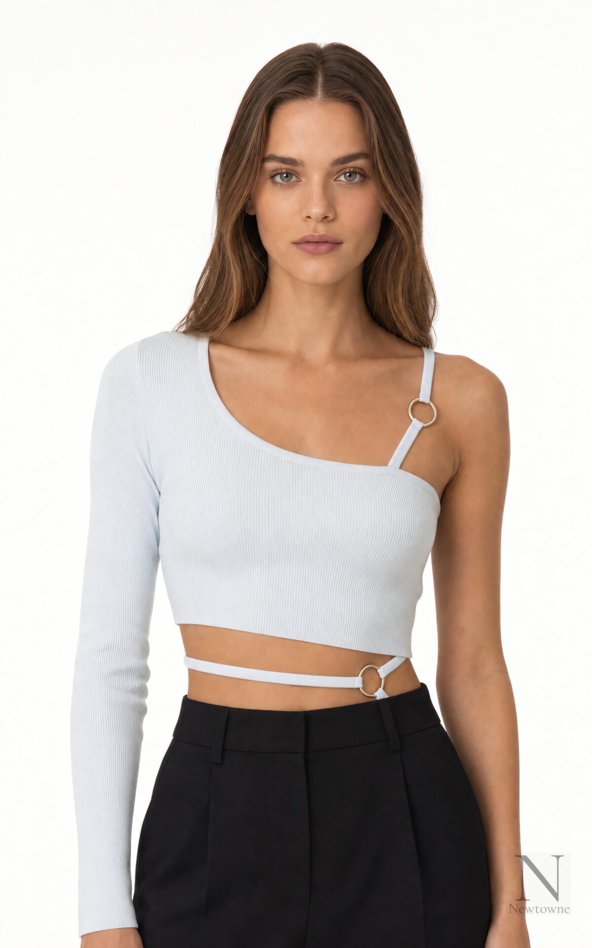 Aya Muse Amalfi Knit Top — Ice Melt
