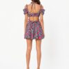 Area NYC Rope Printed Cut Out Mini Dress — Fuchsia Multi