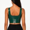 Alessandro Vigilante Latex Tank Top Bra — Jade Green