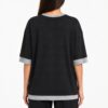 Aya Muse Double Layer T-Shirt — Black