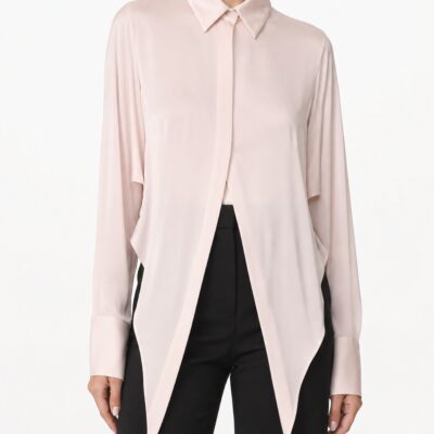 Alex Perry Caden Shirt — Blush