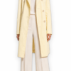 Christopher Esber Cotton Button Long Jacket — Yellow