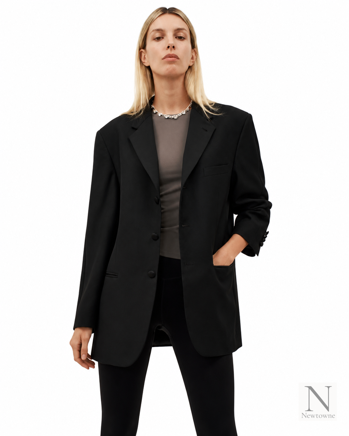 Havre Studio Tuxedo Blazer — Black