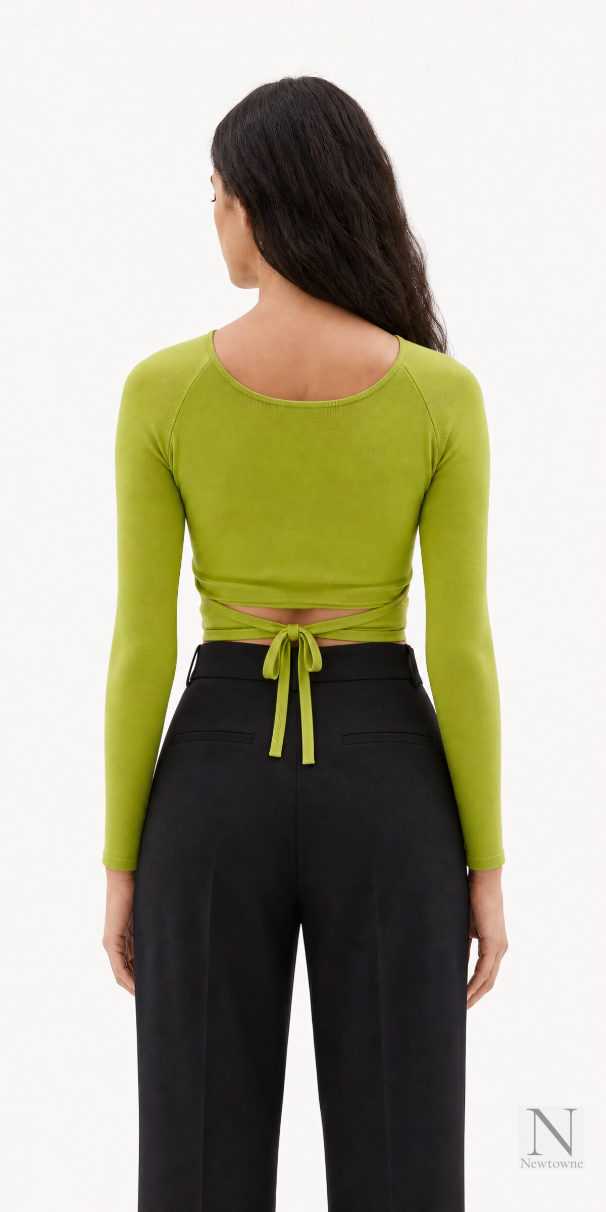 JoosTricot Ballet Wrap Top — Pear