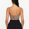 Magda Butrym Sweetheart Suede Bra Top — Brown