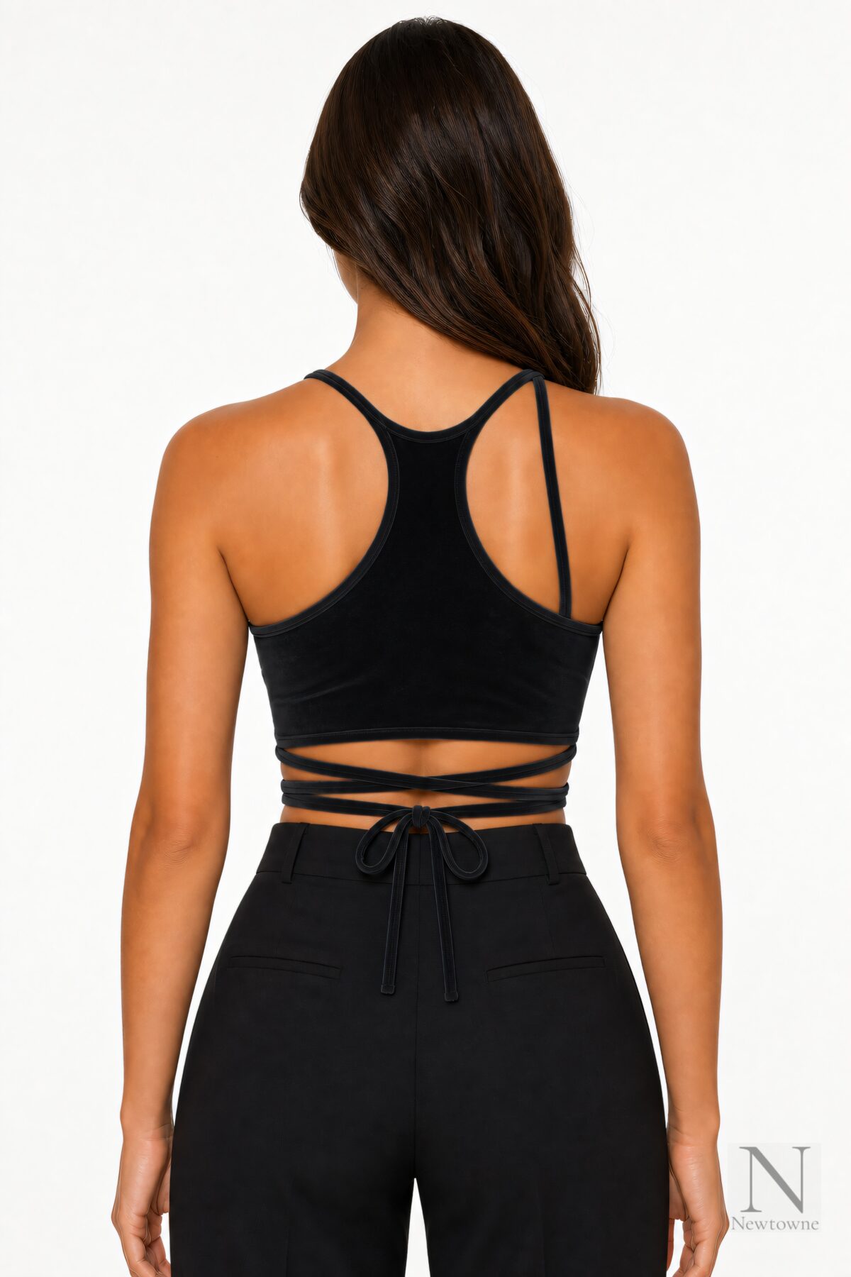 Ottolinger Velvet Lounge Bra — Black