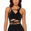 Ottolinger Velvet Lounge Bra — Black