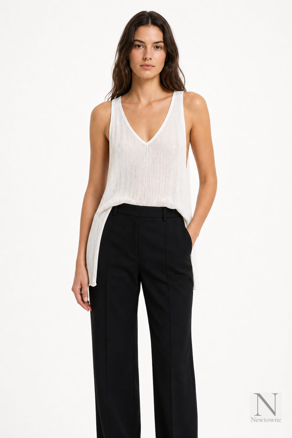 petar petrov Kalin Tank Top — White