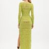 Santa Brands Diamonds Maxi Dress — Green