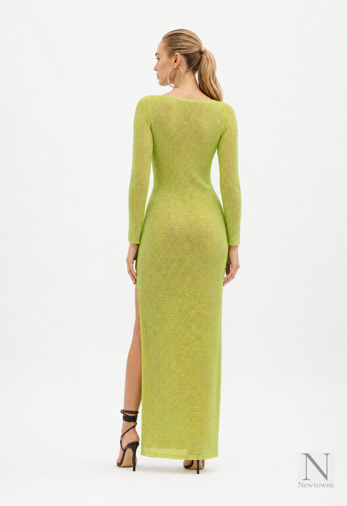 Santa Brands Diamonds Maxi Dress — Green