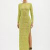 Santa Brands Diamonds Maxi Dress — Green