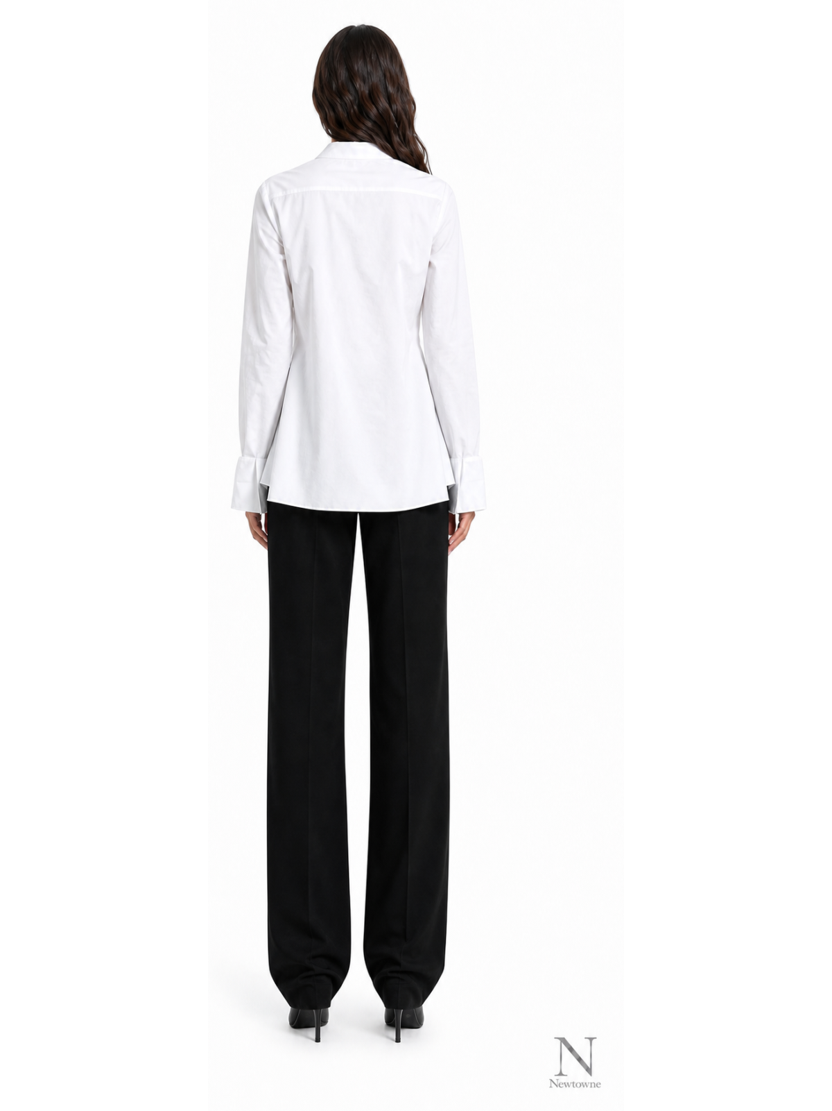 Sid Neigum Cotton Tie Blouse — White