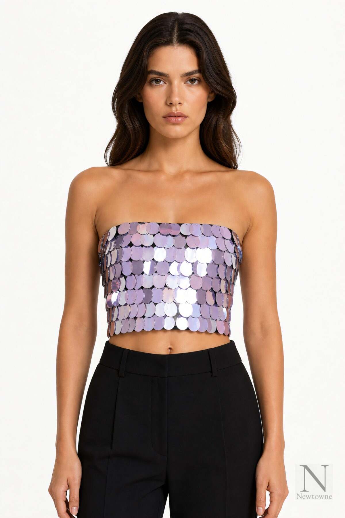 New Arrivals Sirena Mysian Top — Amethyst