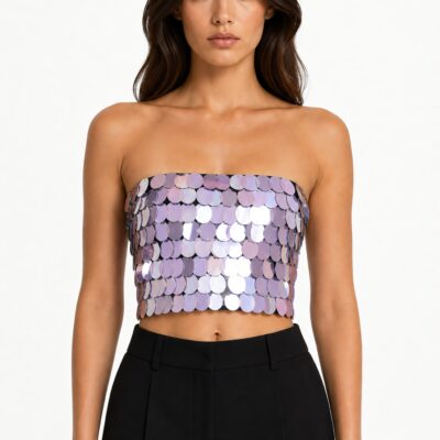 New Arrivals Sirena Mysian Top — Amethyst
