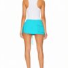 LaQuan Smith Mini Skirt with Slit — Aqua