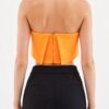 Alex Perry Zak Cuff Crop — Orange