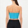 LaQuan Smith Cropped Bustier — Aqua